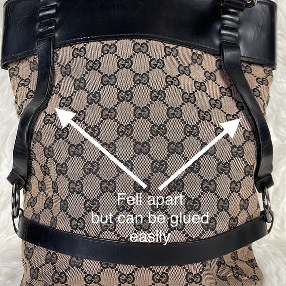 Authentic Vintage Gucci Monogram Tote - Picture 14 of 15